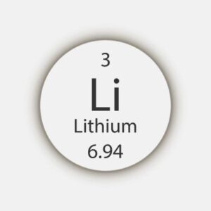 simbolo chimico del litio: Lithium Li numero 3 6,94